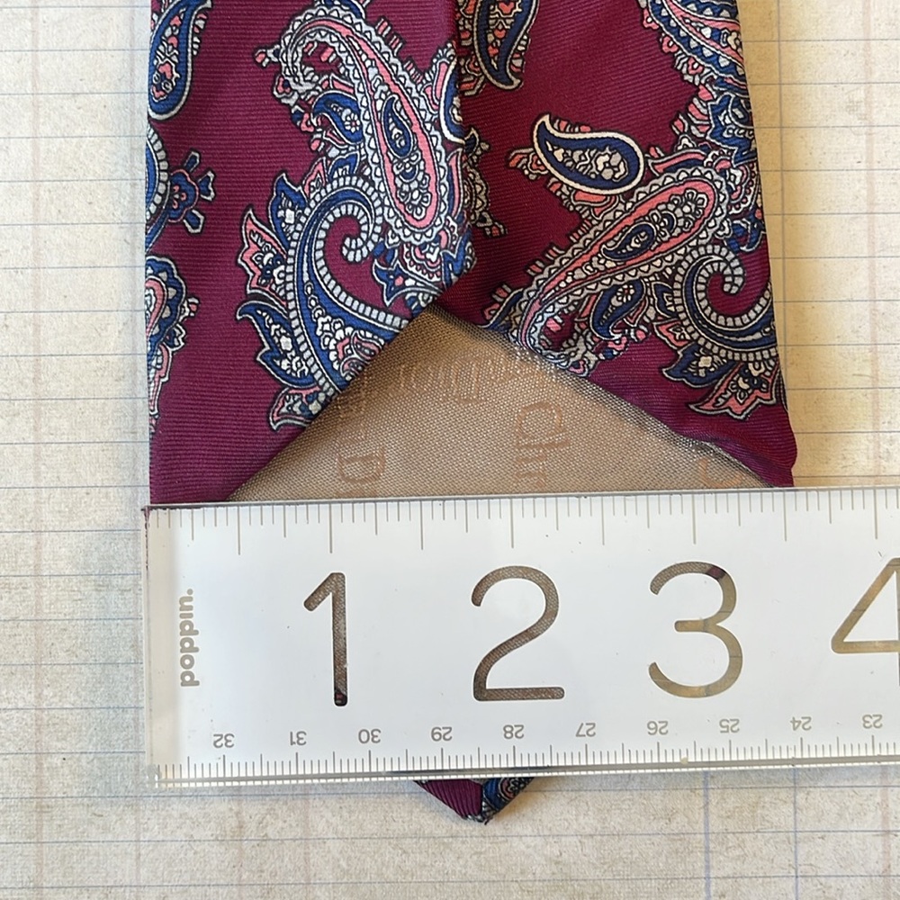 Christian Dior Paisley Silk Tie - Picture 5 of 8